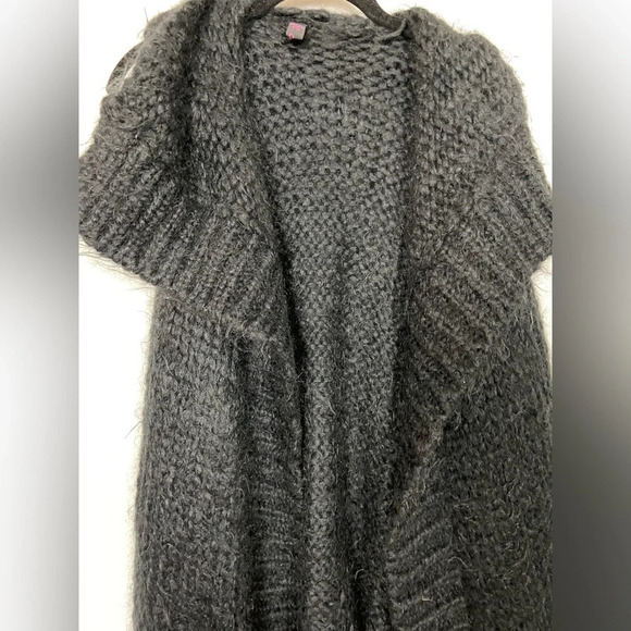 JC Collection Mohair waterfall knit duster sweater vest Sz M - Picture 9 of 15